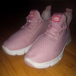 Pink and White Girls Ecko Unlimited Sneakers